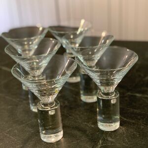 SASAKI | Set of 6 | Vintage Martini Cocktail Glasses